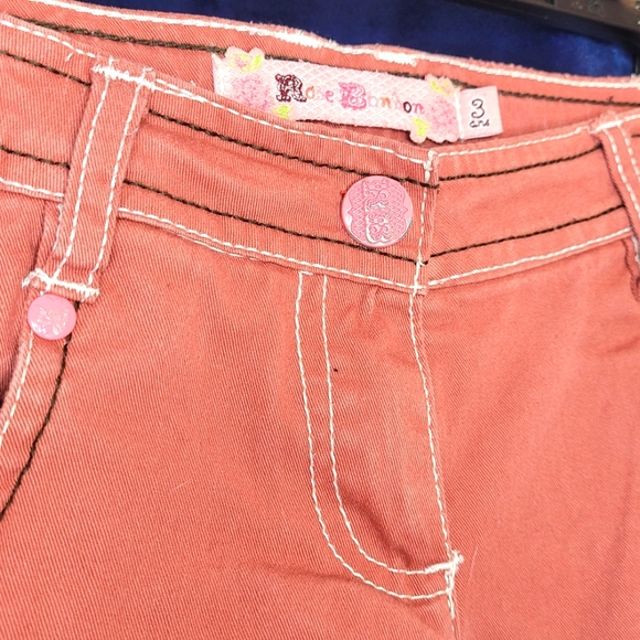 3Y Stylish Orange Jeans NWOT - Picture 4 of 7